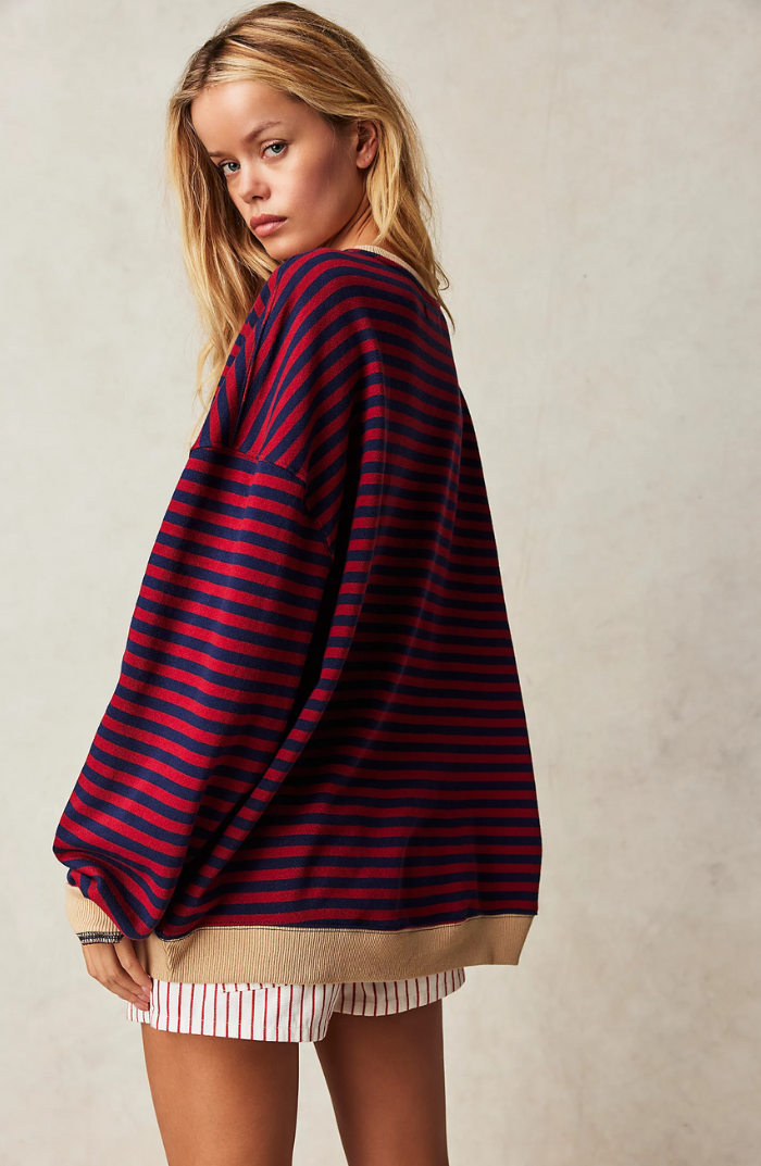 Mila | Oversized Striped Sweater