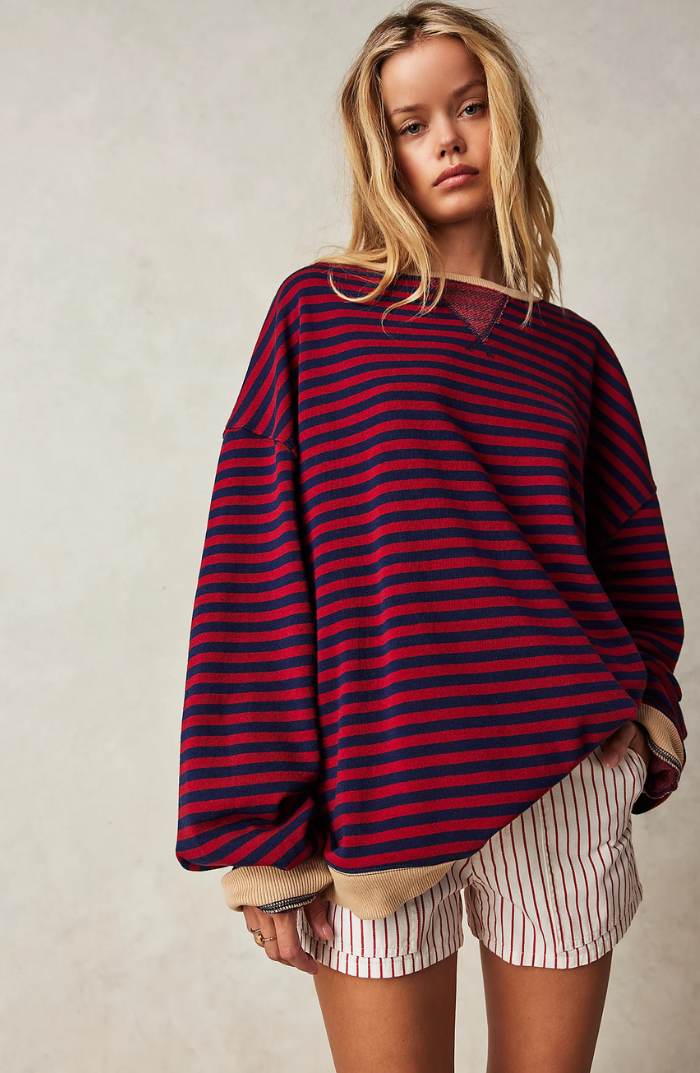 Mila | Oversized Striped Sweater