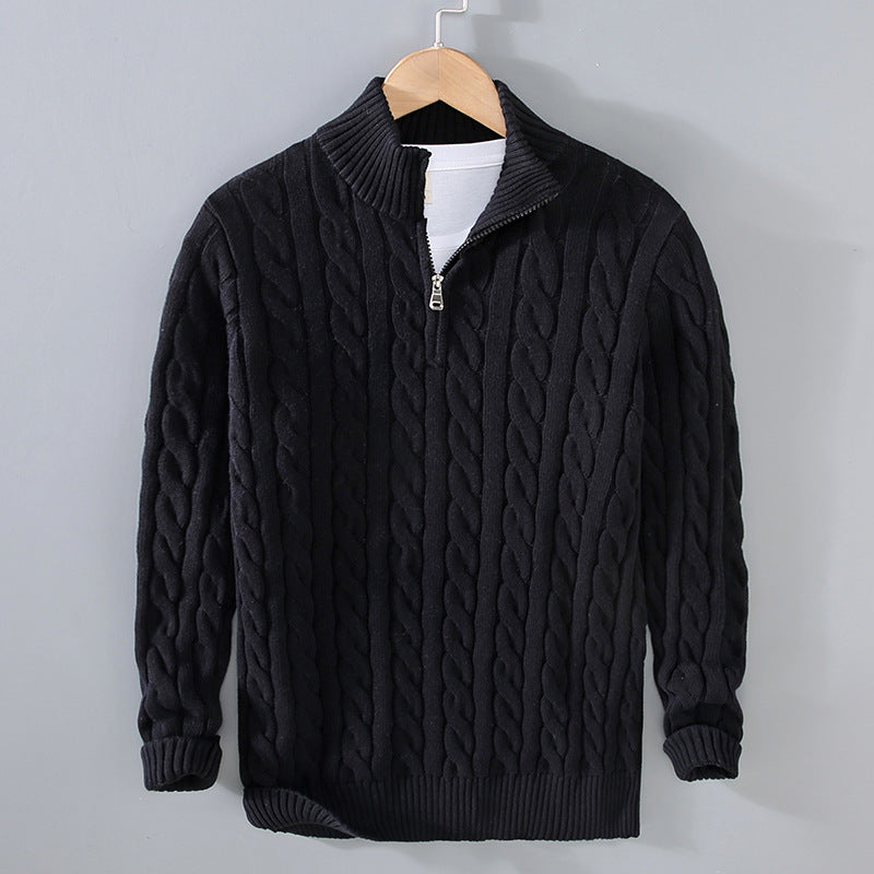 FELIX - PULLOVER WITH HALF ZIPPER