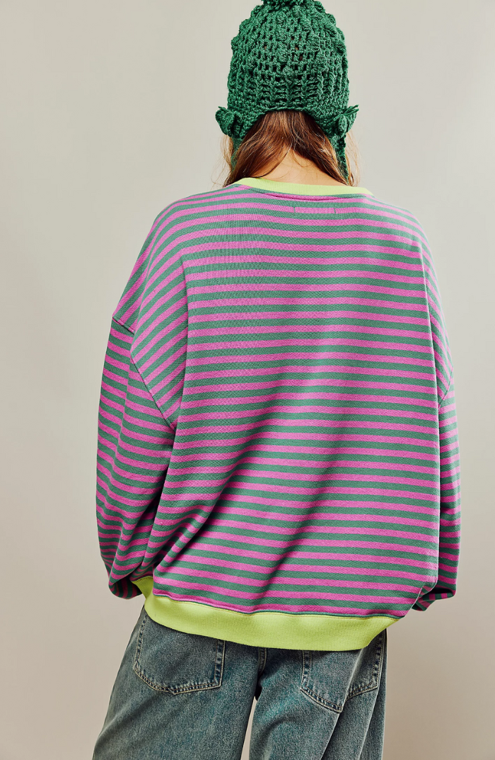 Mila | Oversized Striped Sweater