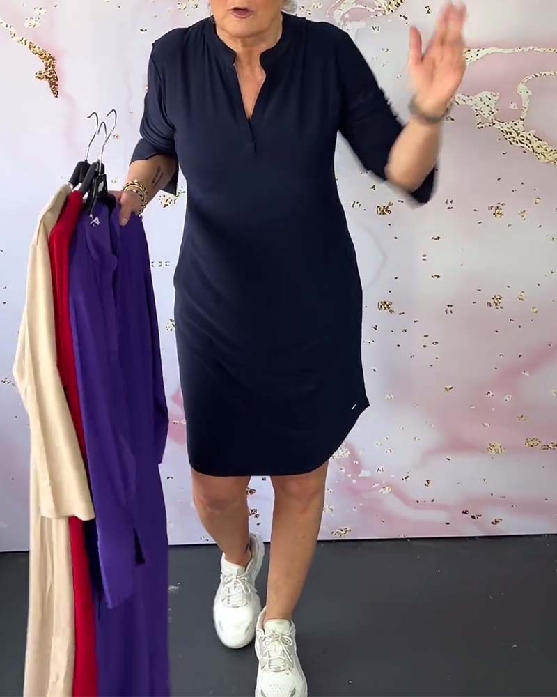 Mayla | Dress with V-neck