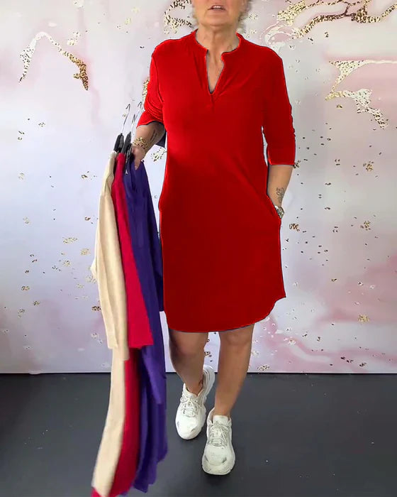 Mayla | Dress with V-neck