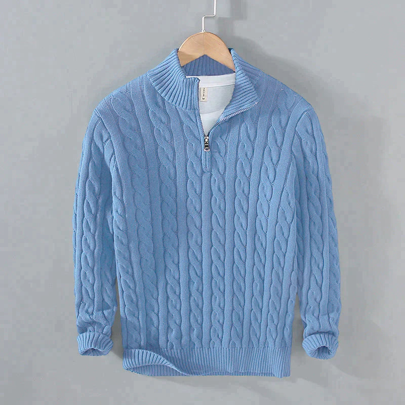 FELIX - PULLOVER WITH HALF ZIPPER