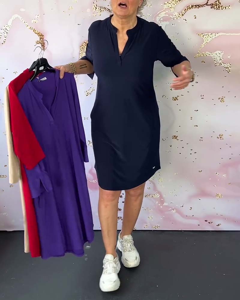 Mayla | Dress with V-neck