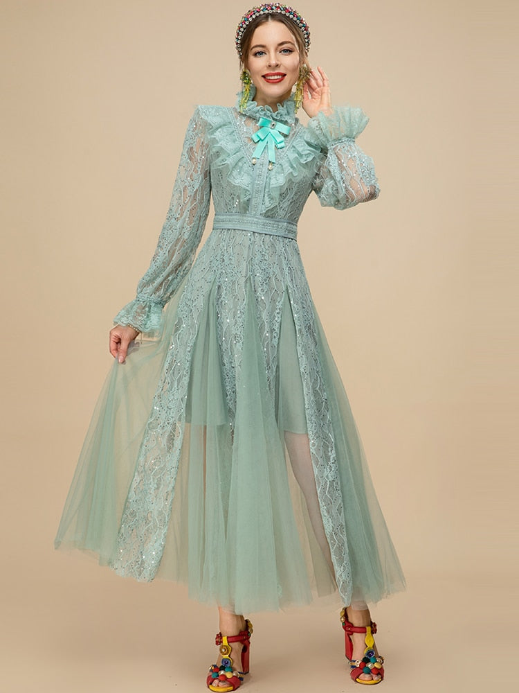 Mala Designer Sequin Dress Threads & Bond