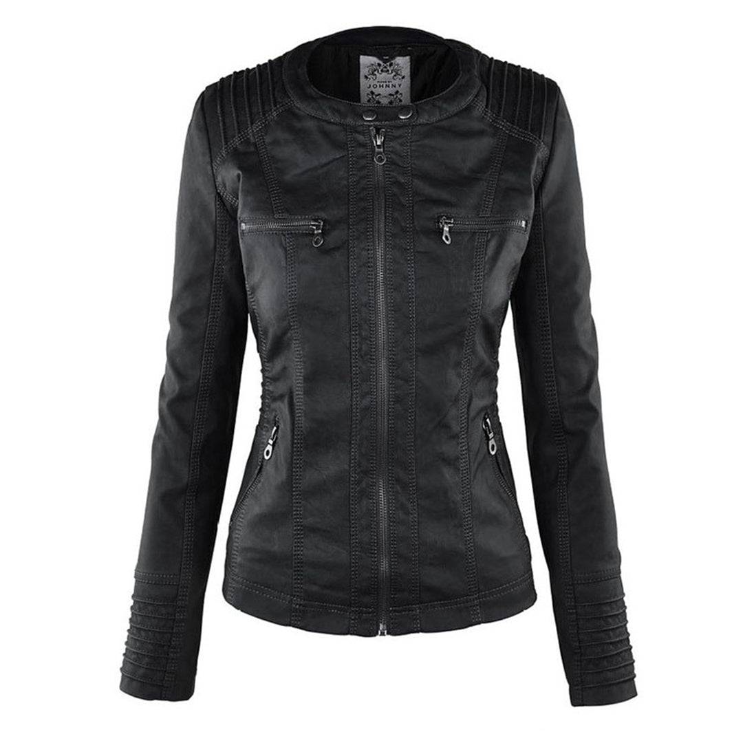 Jean | Classic hooded leather jacket