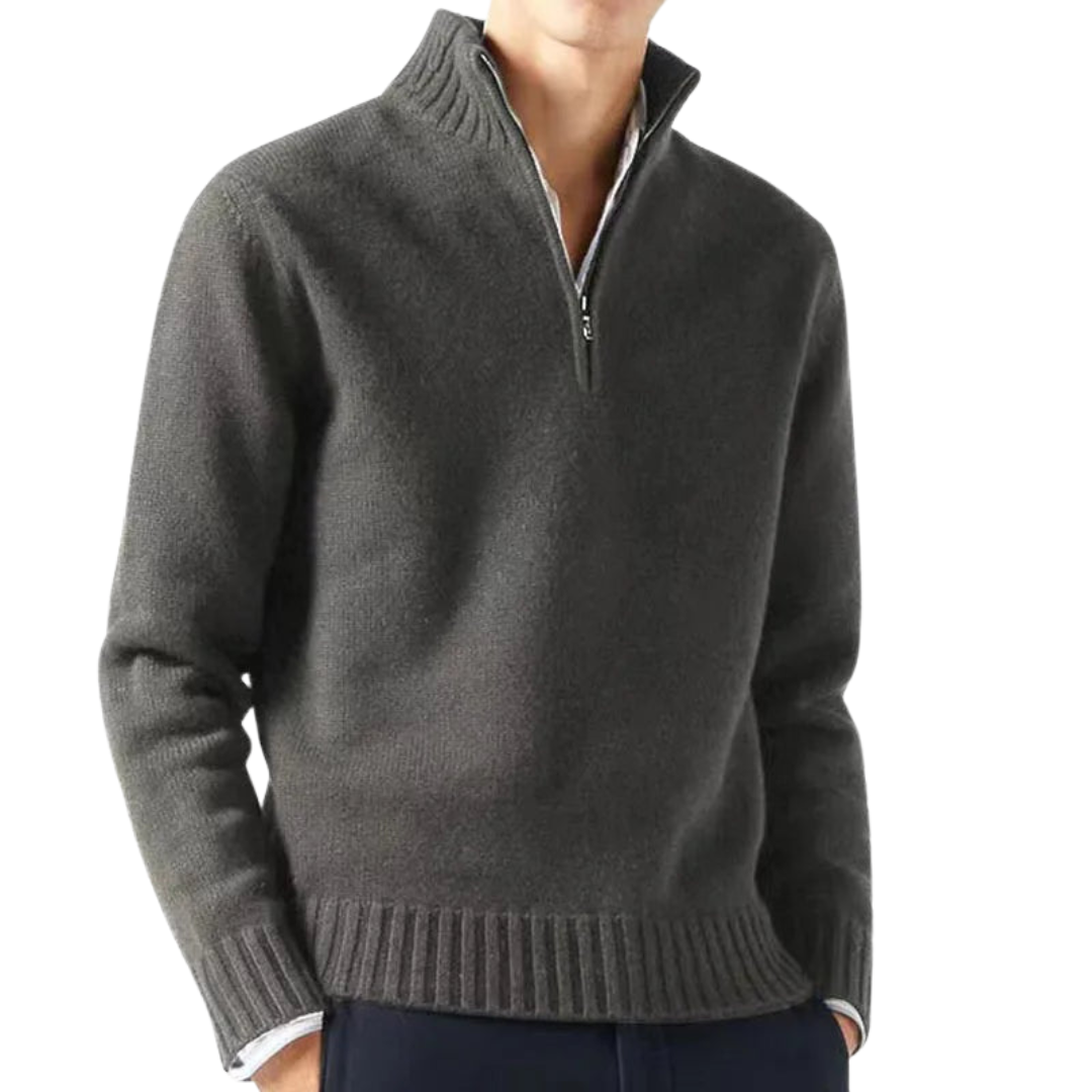 JOSHUA - COMFORTABLE ZIP-UP SWEATER