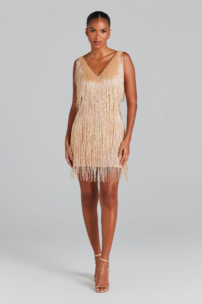 Euphoria Shimmer Fringe Dress