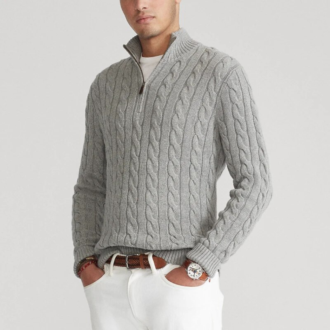 FELIX - PULLOVER WITH HALF ZIPPER