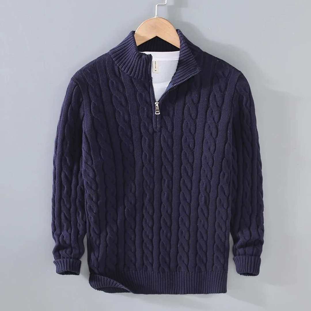 FELIX - PULLOVER WITH HALF ZIPPER