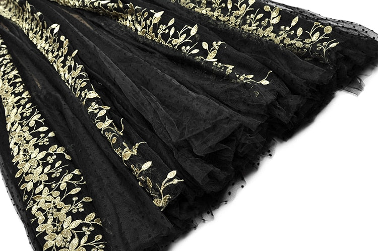 Embroidered Polka Dress Threads & Bond