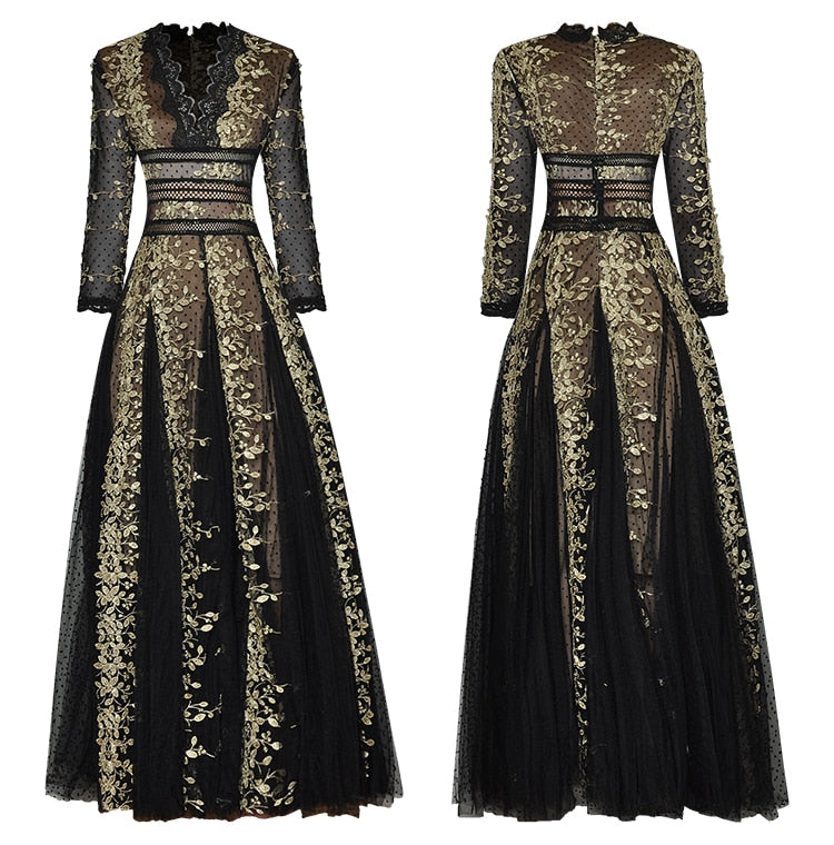 Embroidered Polka Dress Threads & Bond