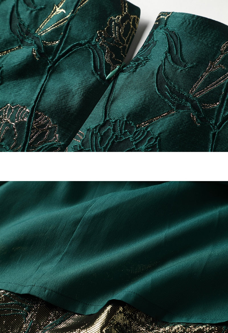 Designer Swan Jacquard Dress Threads & Bond