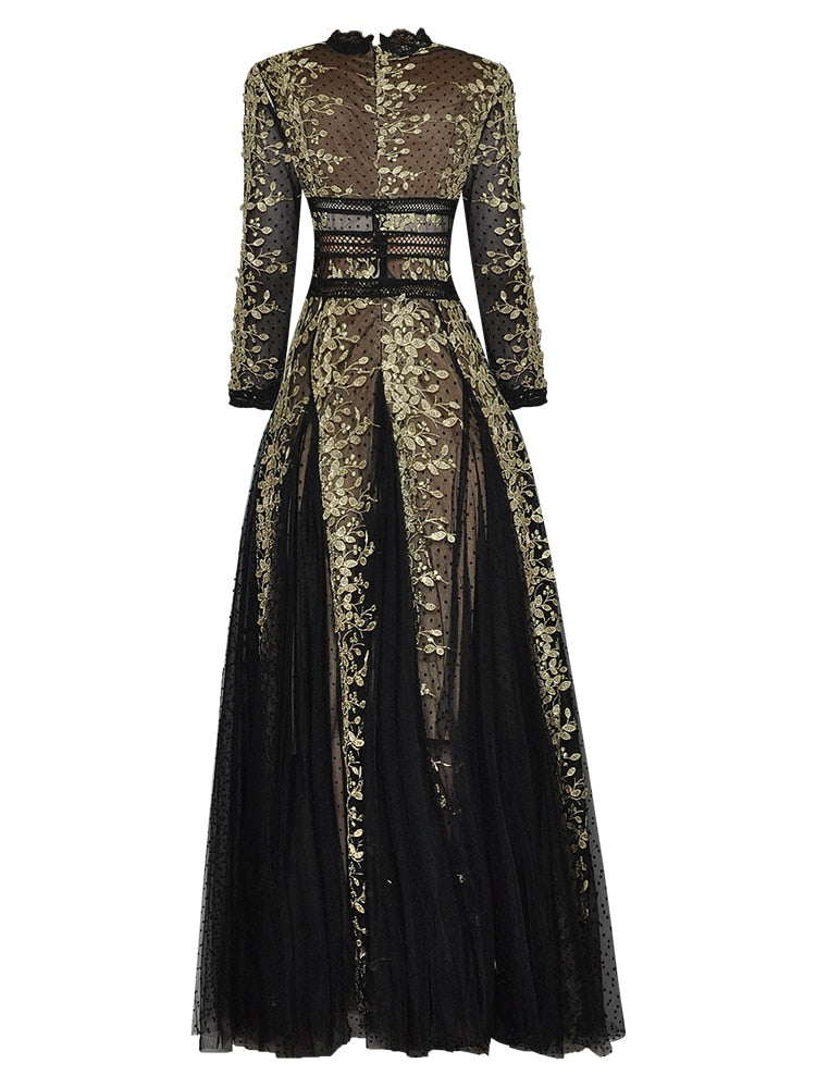 Embroidered Polka Dress Threads & Bond