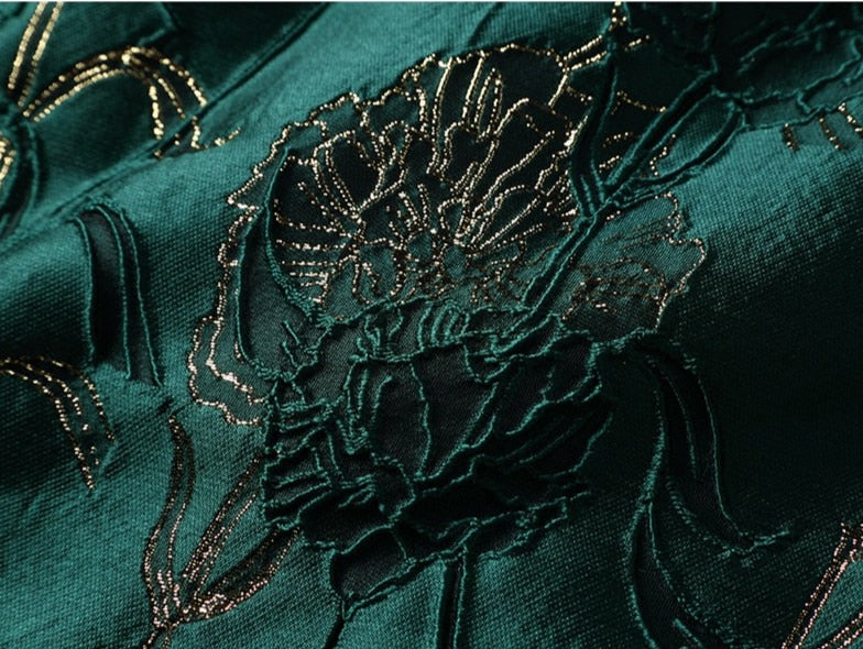 Designer Swan Jacquard Dress Threads & Bond