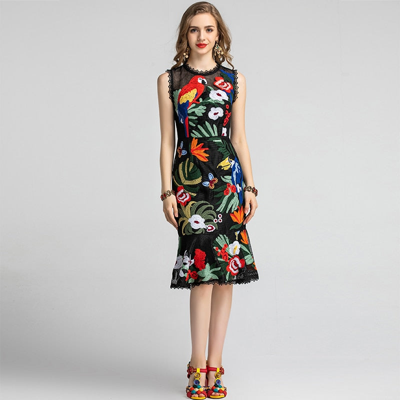 Bloom Embroidered Dress Threads & Bond