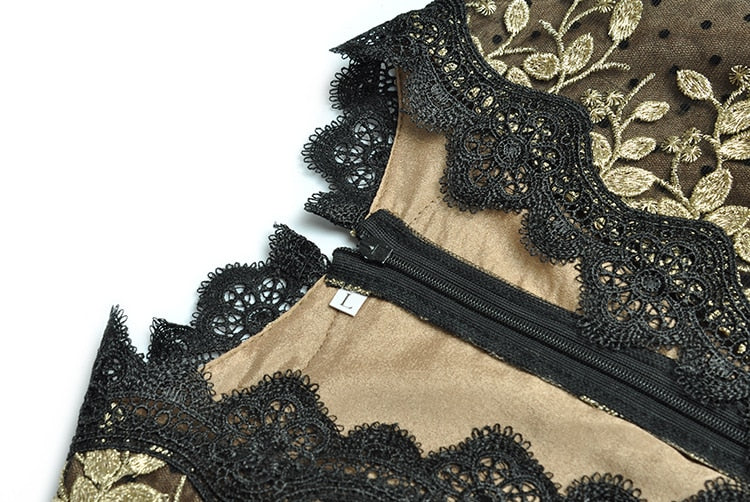 Embroidered Polka Dress Threads & Bond