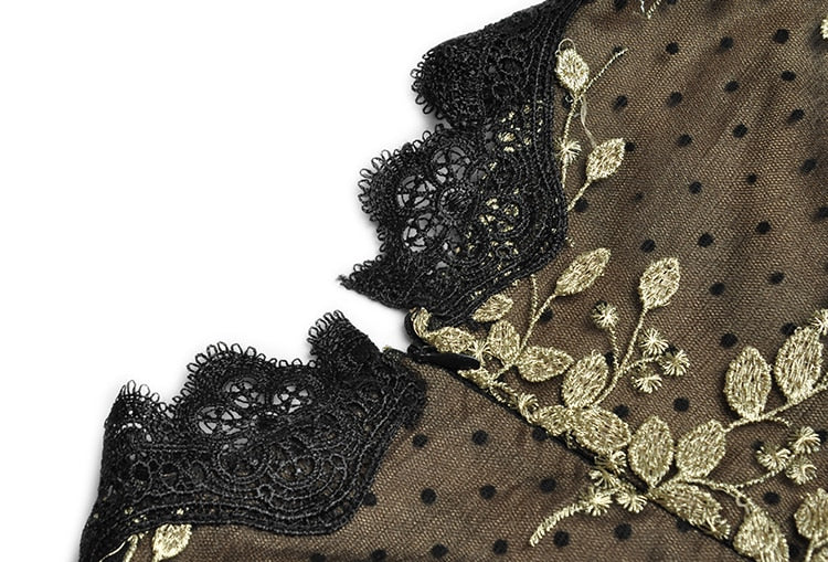 Embroidered Polka Dress Threads & Bond