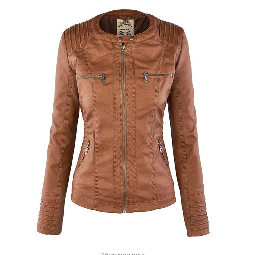 Jean | Classic hooded leather jacket
