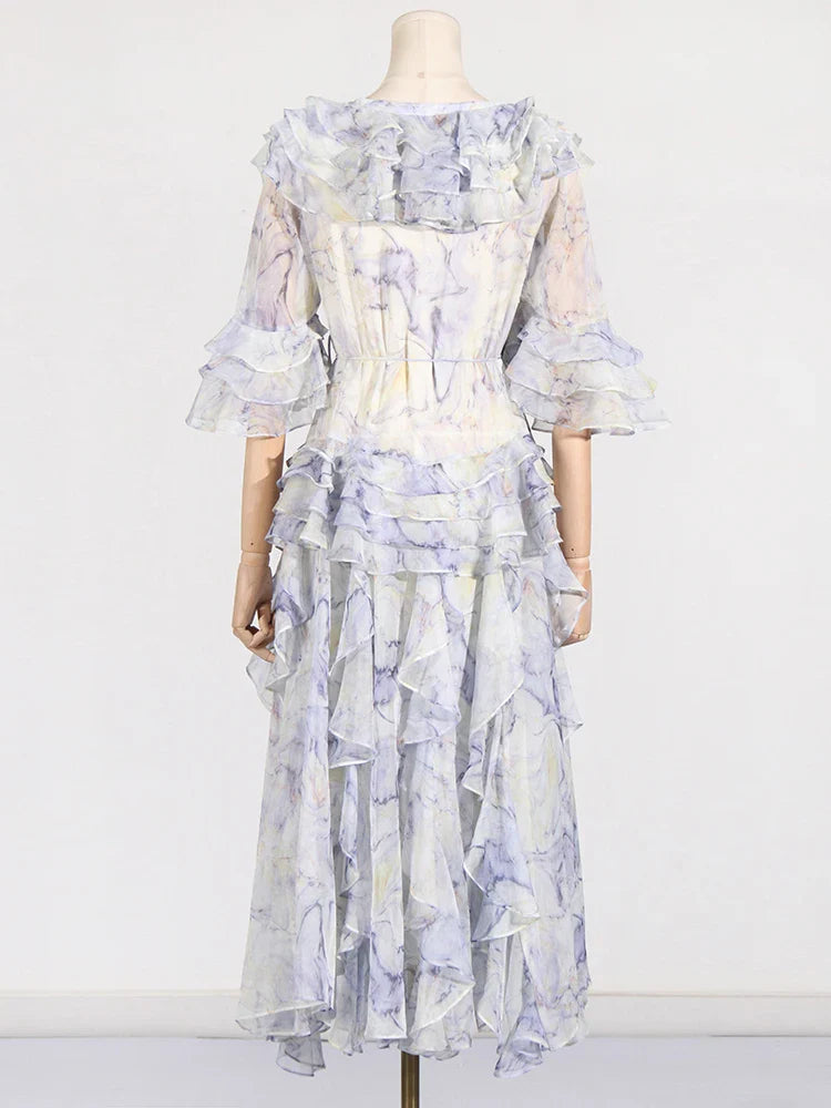 Gul Ruffle Dress Threads & Bond