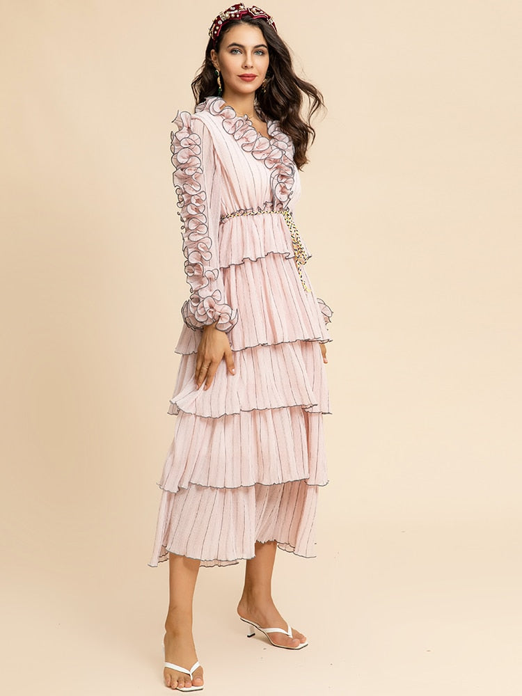 Elizabeth Ruffle Dress Threads & Bond