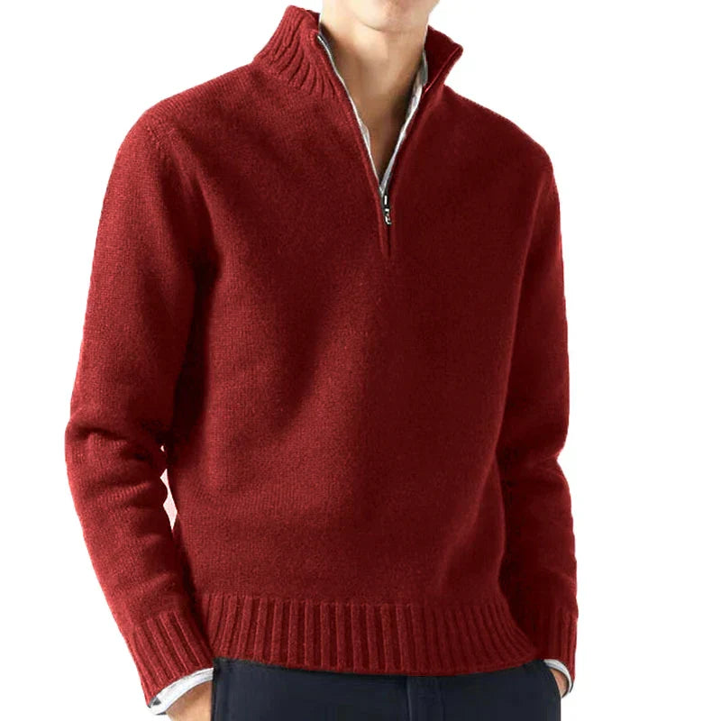JOSHUA - COMFORTABLE ZIP-UP SWEATER