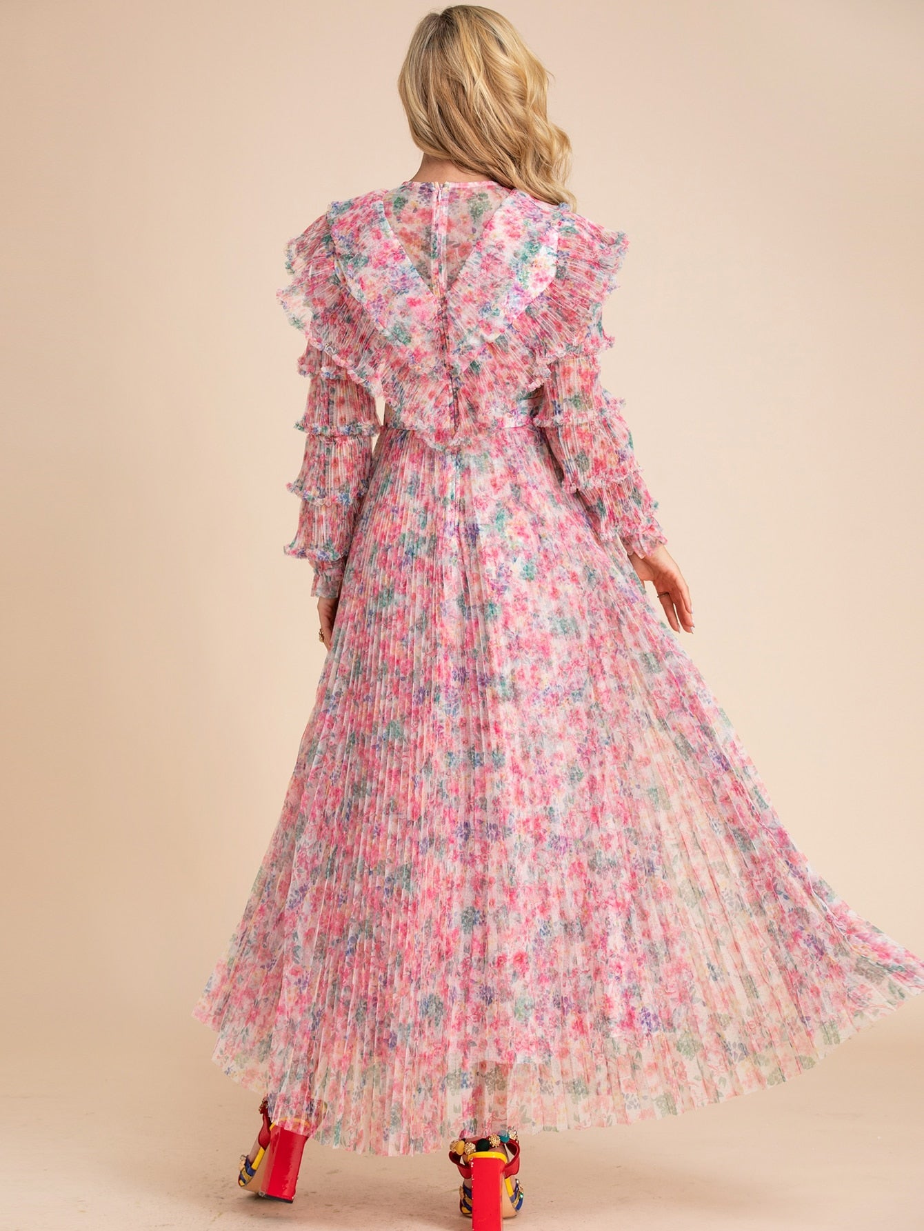 Araminta Ruffle Dress Threads & Bond