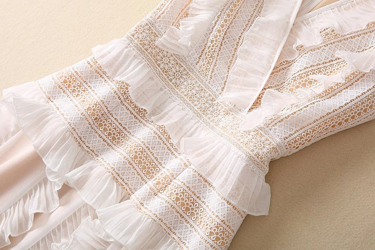 White Elegance Dress Threads & Bond