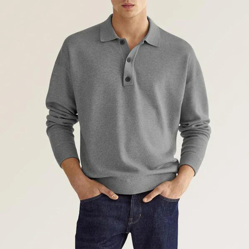 LANDON - STYLISH POLO SWEATER