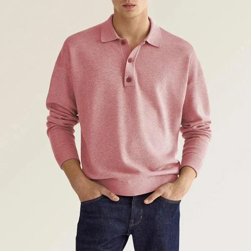 LANDON - STYLISH POLO SWEATER