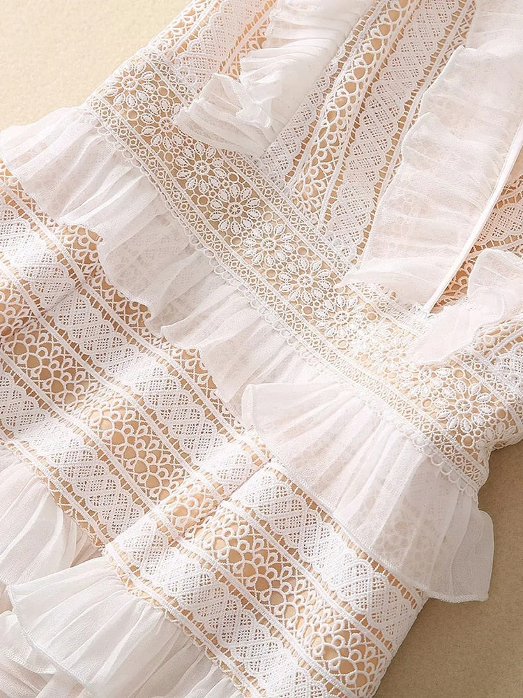 White Elegance Dress Threads & Bond