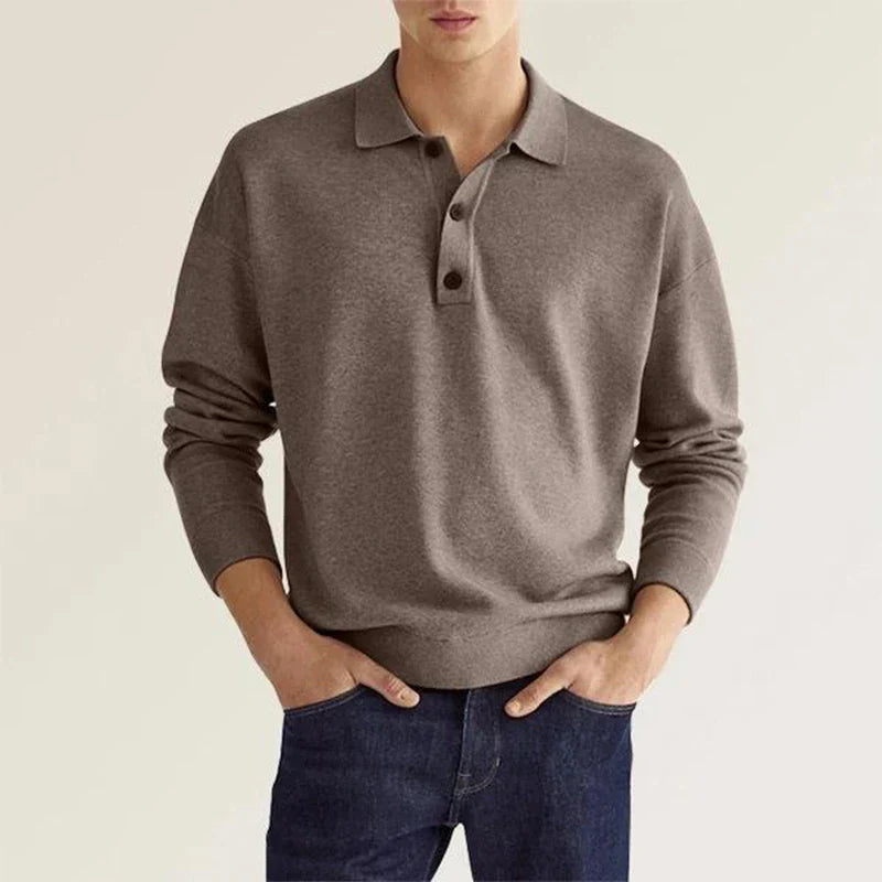 LANDON - STYLISH POLO SWEATER