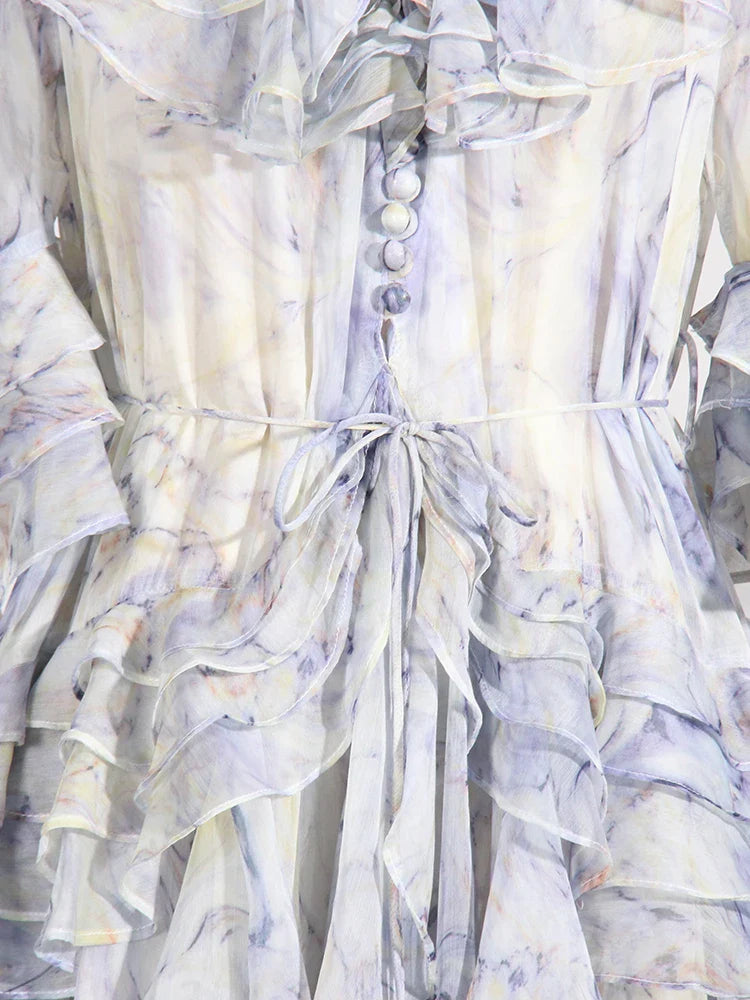 Gul Ruffle Dress Threads & Bond