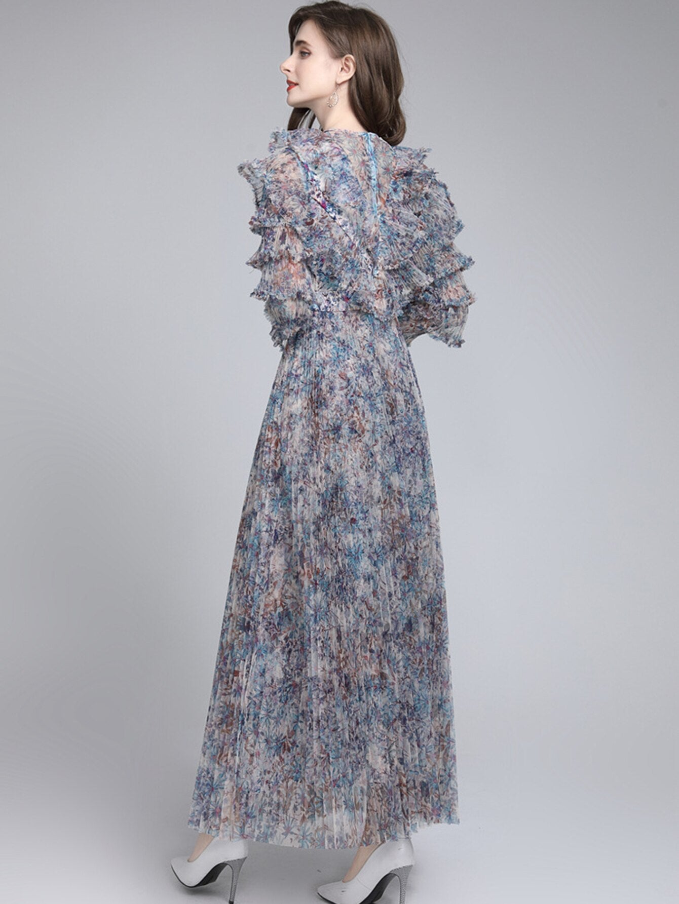 Araminta Ruffle Dress Threads & Bond
