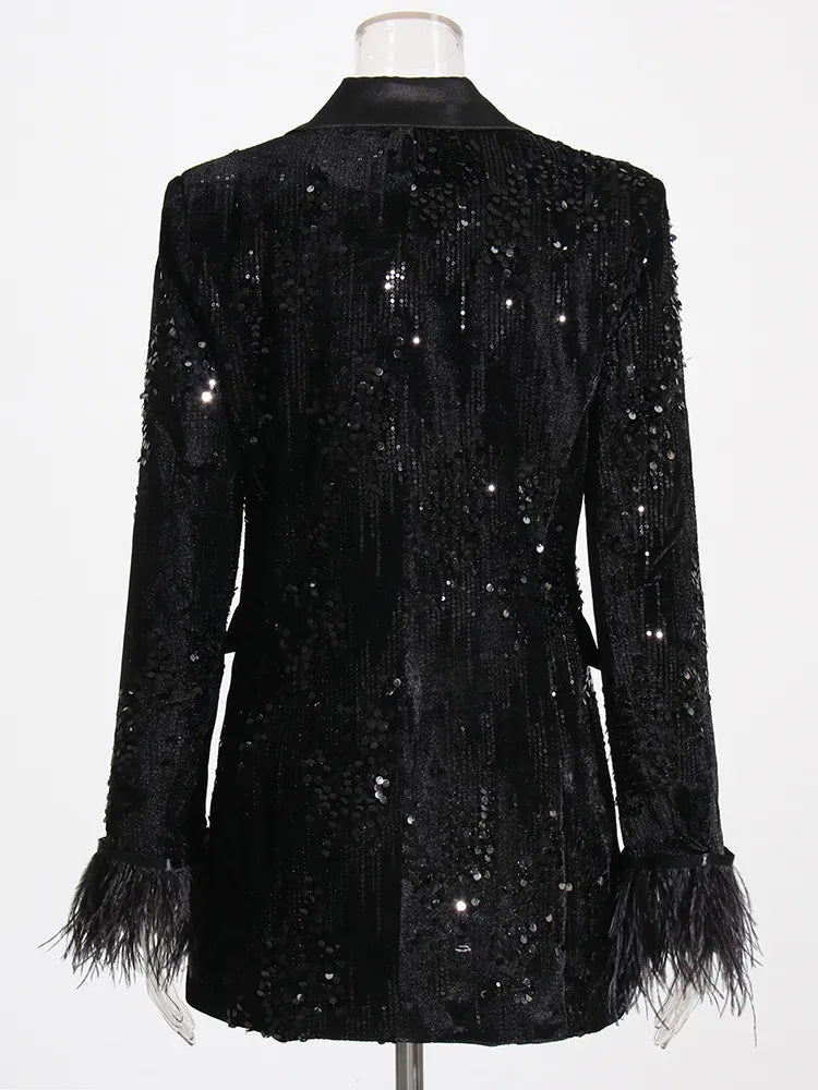 Gorgia Sequin Coat Threads & Bond