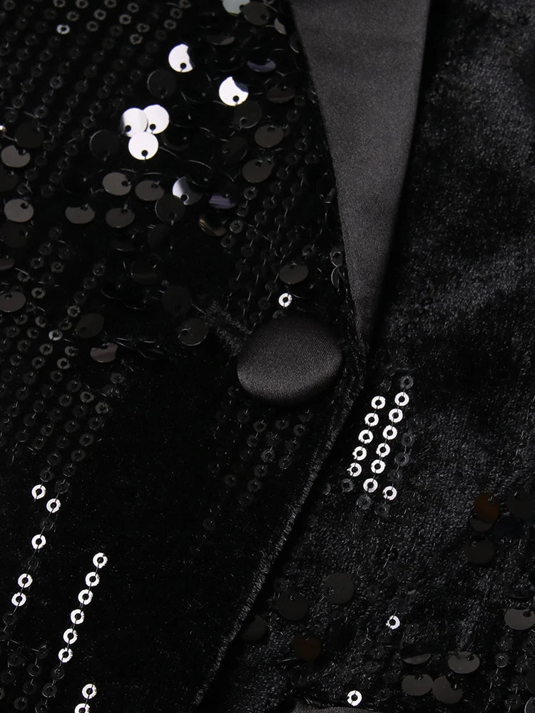 Gorgia Sequin Coat Threads & Bond