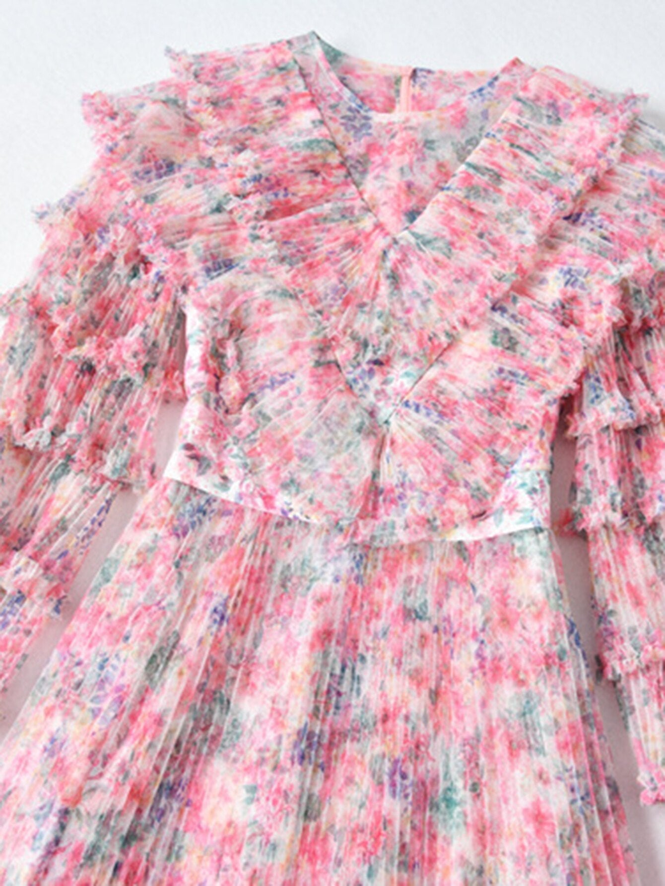Araminta Ruffle Dress Threads & Bond