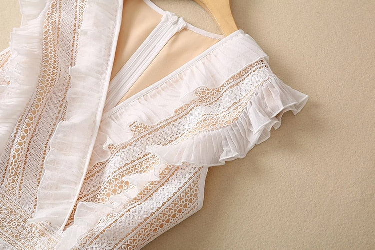 White Elegance Dress Threads & Bond