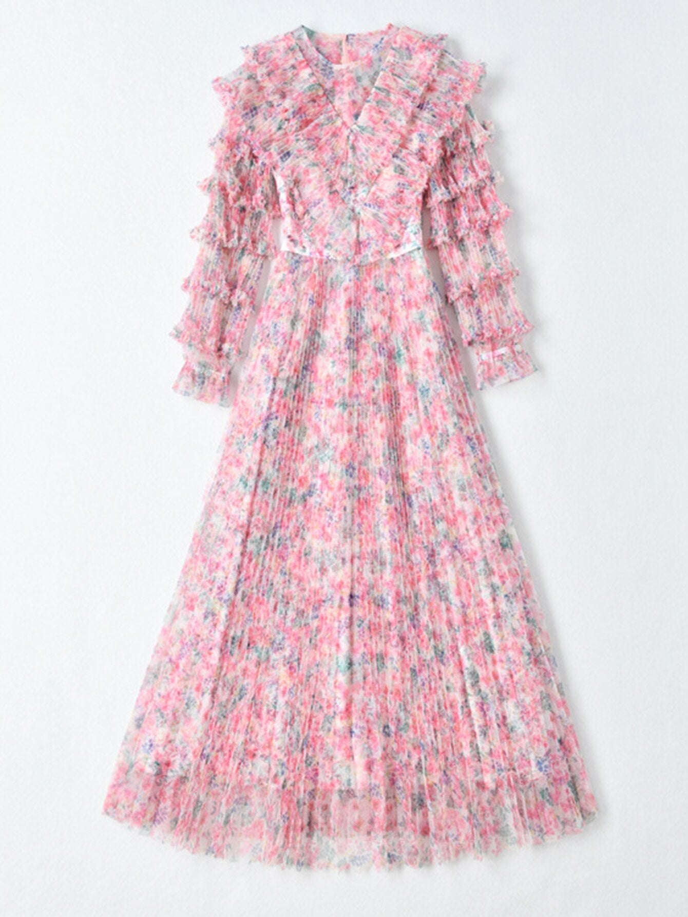 Araminta Ruffle Dress Threads & Bond