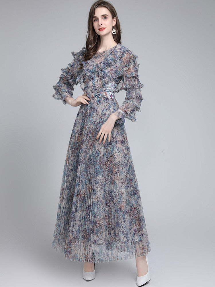 Araminta Ruffle Dress Threads & Bond