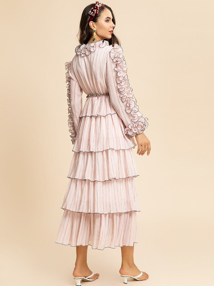 Elizabeth Ruffle Dress Threads & Bond