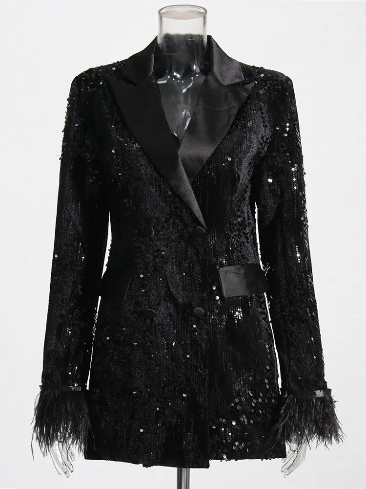 Gorgia Sequin Coat Threads & Bond