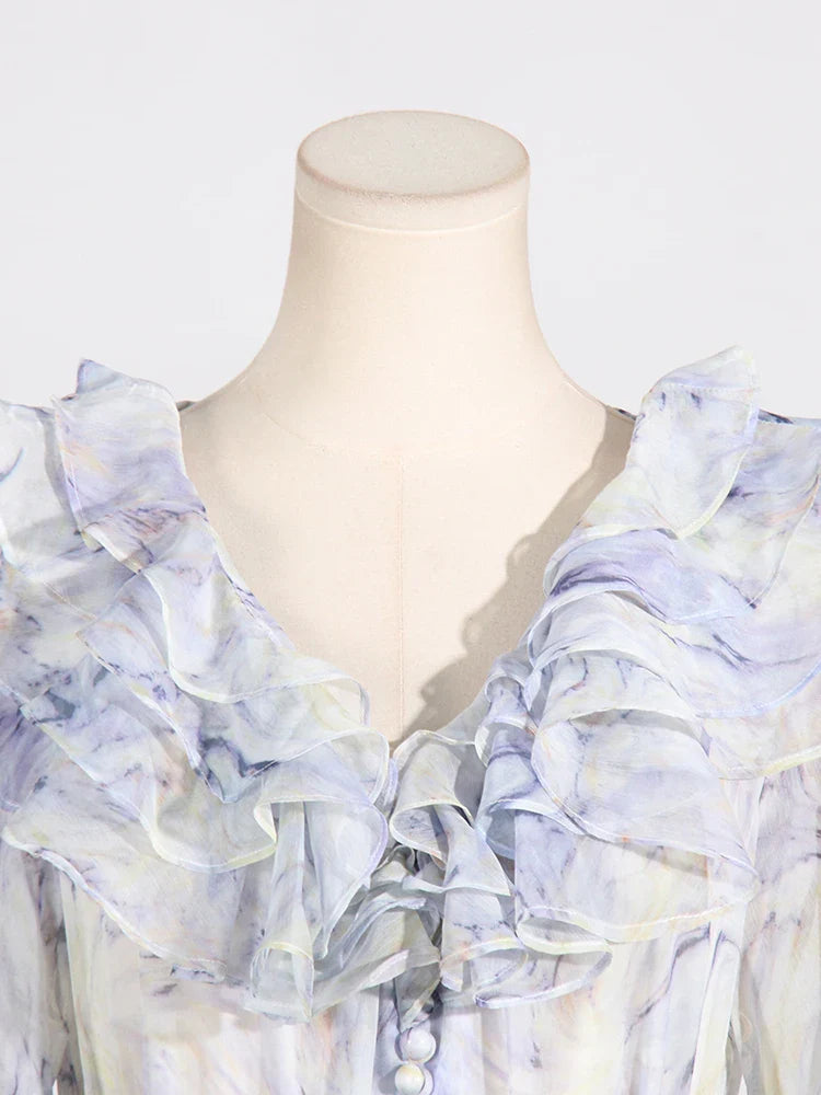 Gul Ruffle Dress Threads & Bond
