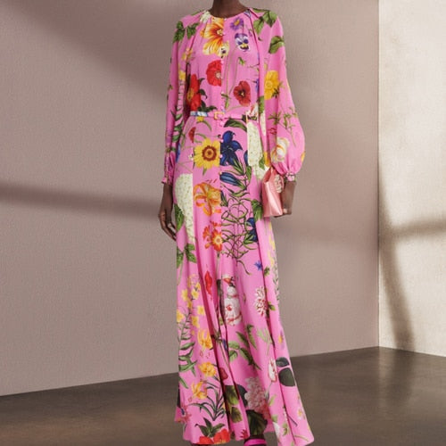 Koral Chiffon Maxi Dress Threads & Bond