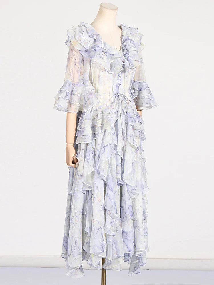 Gul Ruffle Dress Threads & Bond