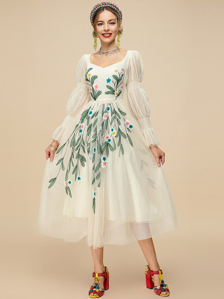 Swan Midi Dress Threads & Bond