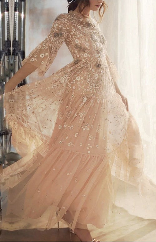 Aliseh Embroidered Dress Threads & Bond