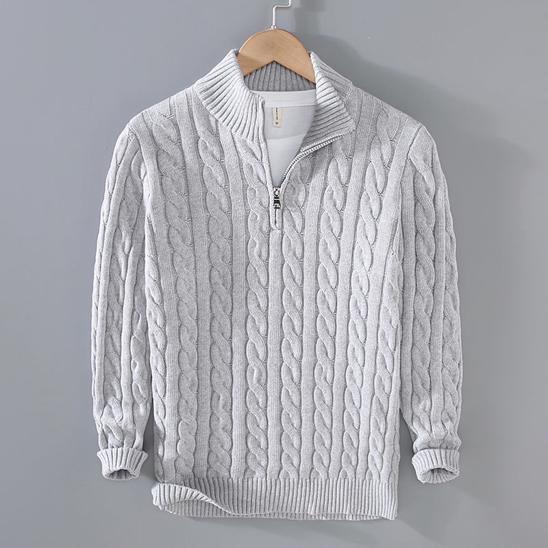 FELIX - PULLOVER WITH HALF ZIPPER