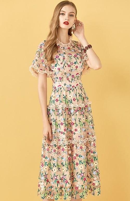 Dream Floral Lace Dress Threads & Bond