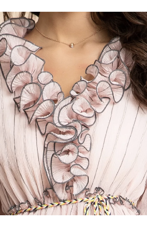 Elizabeth Ruffle Dress Threads & Bond